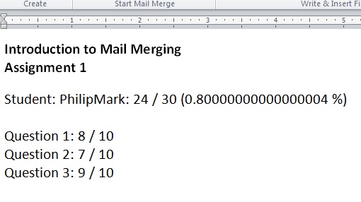 Formatting Percentages In Microsoft Word Mail Merges